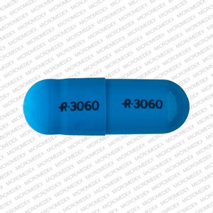 CAPSULE BLUE Pill with imprint R3060 is supplied by Actavis Elizabeth LLC.. 