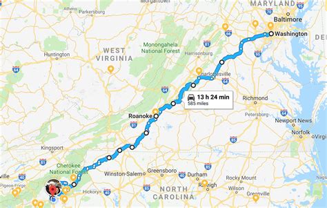 Blue ridge parkway road trip map. ... Blue Ridge Parkway felt slightly more commercialized. ... For much of the drive along the Blue Ridge Parkway ... map of road trip along scenic byways across the USA ... 