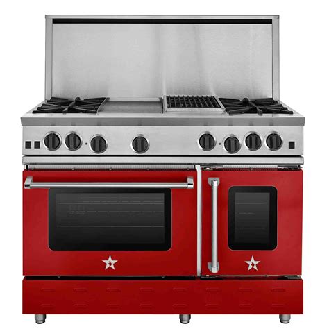 Blue star cooking range. With the RNB Series you can truly create a range built to your own unique cooking preferences. Performance wise, the RNB Series features 22,000 BTU UltraNova™ burners & 15,000 BTU Nova™ plus a precise simmer burner for even heating. The extra-large convection oven with 1850° infrared broiler that accommodates a full size 18” x 26 ... 