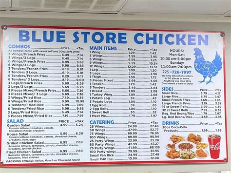 View the Menu of Triplet's Blue Store Chicken in 5454 Bluebonnet Boulevard. Suite H, Baton Rouge, LA. Share it with friends or find your next meal. Our kitchen closes 30 mins before closing time each.... 