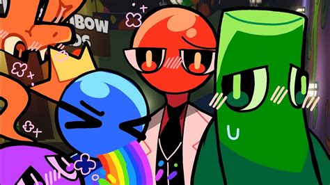 Blue x green rainbow friends. Rainbow Friends Reaction To Blue x Green Part 2 | Roblox Rainbow Friends Animation#rainbowfriends #rainbowfriendsanimation #rainbowfriendsreact Tags: Rainbow... 