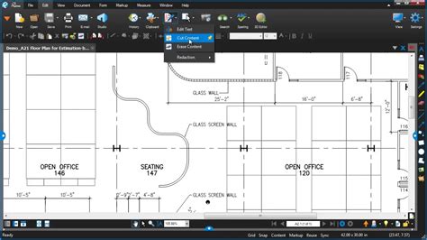 Bluebeam cut content shortcut.  Step-by-step instructions for viewing th...
