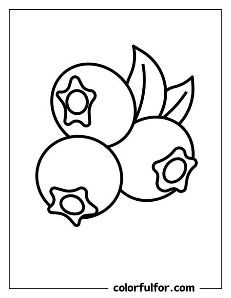 Blueberry Coloring Pages