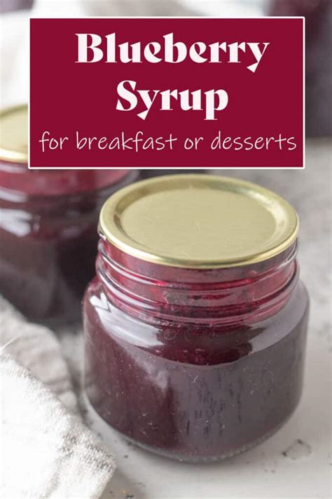 Blueberry Syrup Recipe - Binky