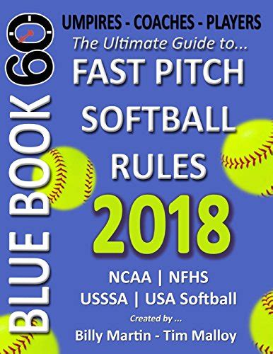 Read Bluebook 60 Fastpitch Softball Rules 2018 The Ultimate Guide To Fastpitch Softball Rules By Billy Martin