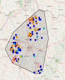 Bluegrass energy outage map. EPA, Esri, Garmin, LFUCG, METI/NASA, NPS, SafeGraph, TomTom, USDA, USFWS, USGS, VGIN 