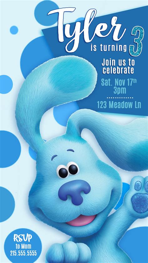 Blues Clues Invitation Template