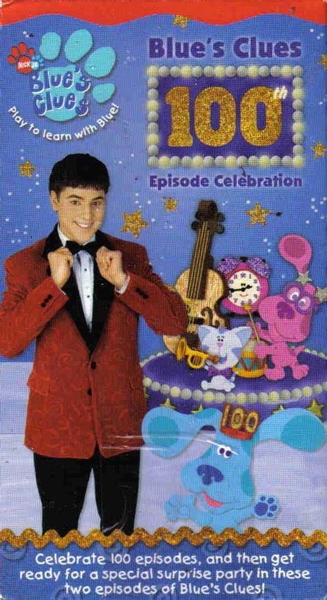 Here is the Opening and Closing to Blue's Clues: 100th Episode Celebration (2005 Paramount Home Entertainment VHS). Custom And Real Deal VHS Openings And Closings Wiki.. 