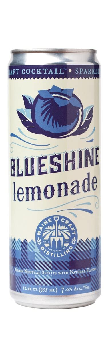 Our Blueshine Lemonade features Maine Craft Distilling's 