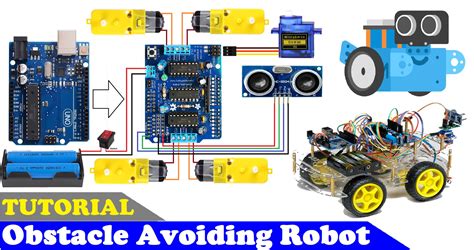 Bluetooth controlled obstacle avoiding robot using arduino.  This robot contr...