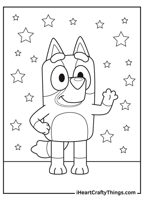 Bluey Coloring Tableclo