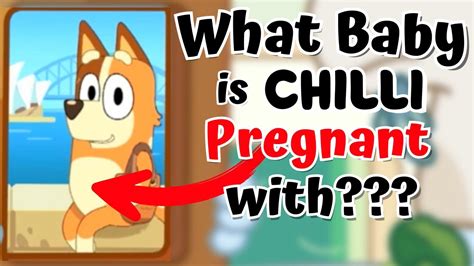 She isn't - that was just some early art. I also hope they don't add a new character. Sure....in The Show "Chili" is pregnant, at least until the balloon, er Bluey, pops. 160K subscribers in the bluey community. A big-hearted animated series about a family of Australian Heeler dogs. The ultimate kids' show for grownups.. 