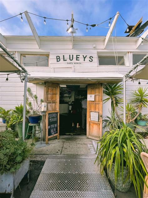 Blueys santa monica. Blueys Santa Monica. Step into Sydney at this Aussie-born coffee shop, inspired by the Bondi Beach lifestyle and stacked with healthy menu items. Start your day with some sweet squash pancakes or opt for an ancient grain midday pick me up; regardless of the time, lounge back on their outdoor patio, close your eyes, transport yourself to the ... 