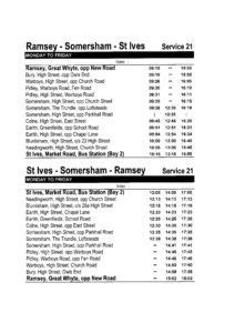 Bluntisham bus guide