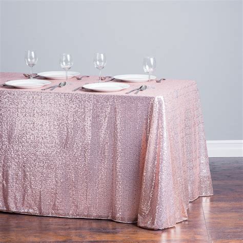 Blush Sequin Table Cloth - Etsy