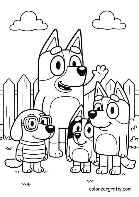 Bluy Coloring Pages