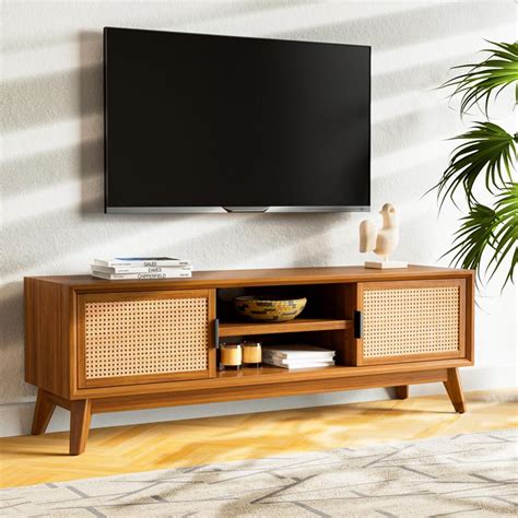 Bme Jasper Solid Wood TV Stand for TV up to 65 in. - Walmart