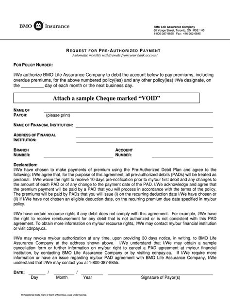 Bmo Bank Direct Deposit Form Aljism Blog