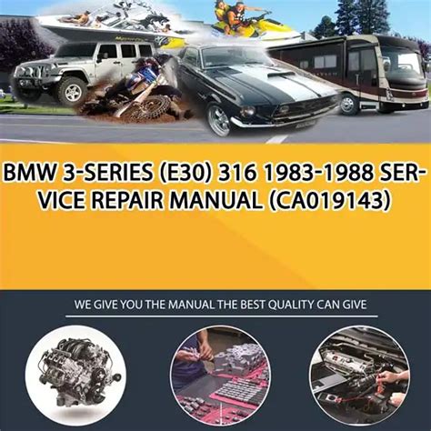 Bmw 3 series e30 316 1983 1988 service repair manual. - Suzuki gn 125 manual changing brake pads.