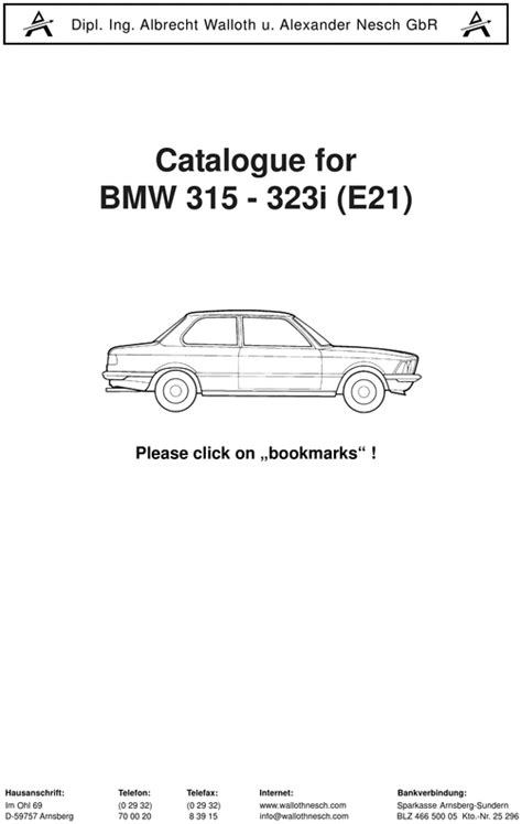 Bmw 315 323i e21 manuale di riparazione. - 1998 ford escort service manual format.