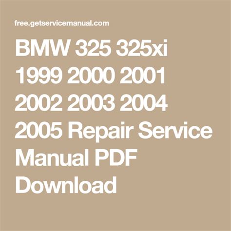 Bmw 325xi 2000 repair service manual. - 2011 gmc sierra 2500 service manual.