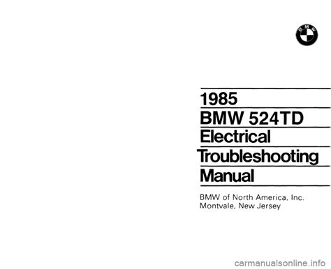 Bmw 524td 1985 electrical troubleshooting manual. - Saint thomas et la question juive.