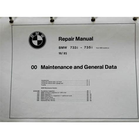 Bmw 733i 735i digital workshop repair manual 1983 1987. - 18 speed road ranger repair manual.