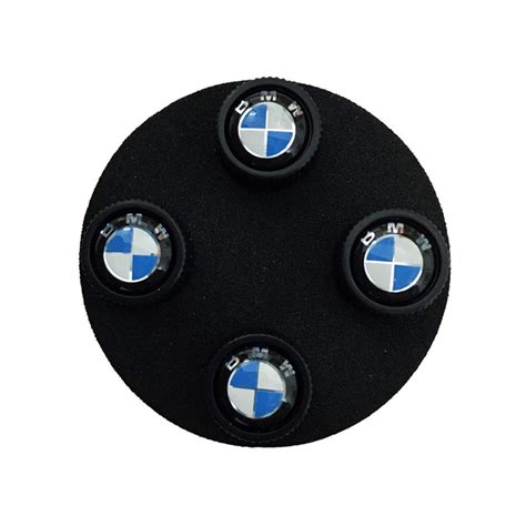 Bmw M Performance tire air VALVE STEM caps black 1 2 3 4 5 6 7 series X ...