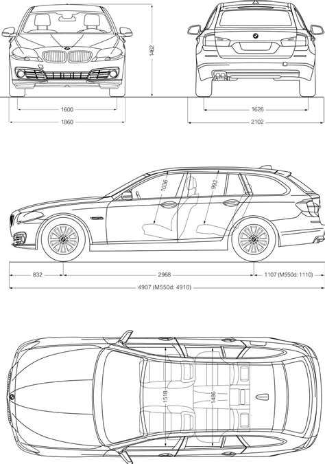 Bmw abmessungen 5er touring2