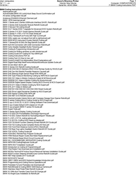 Bmw combox coding pdf.  It includes guides for retrofitting, troubleshooting, and coding speci...