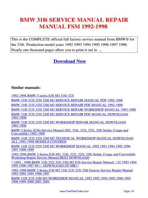 Bmw e46 318i service manual fuel filter. - Daihatsu feroza f300 workshop service repair manual.