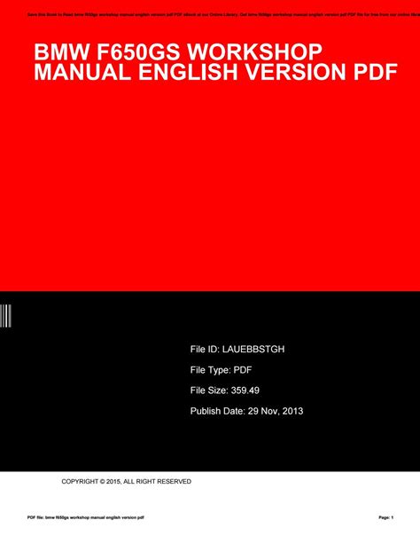 Bmw f650gs workshop manual english version. - York millenium air cooled chiller troubleshooting manual.