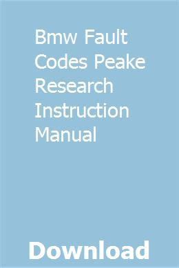 Bmw fault codes peake research instruction manual. - Imiterende variasjoner over lille postbud, min due.