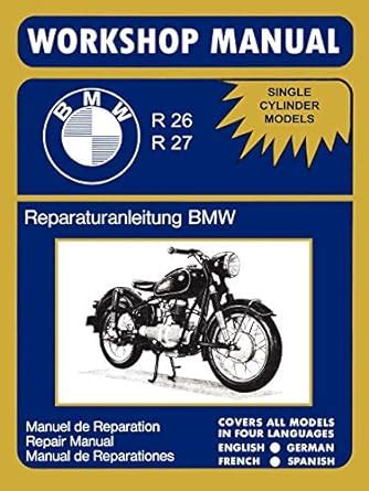 Bmw motorcycles factory workshop manual r26 r27 1956 1967. - Resolution du probleme du choix des methodes statistiques: l'approchede muse..