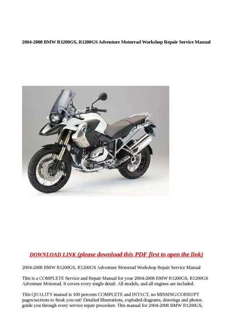 Bmw r 1200 gs repair manual. - Ducati 998r 998 r 2002 service reparatur werkstatthandbuch.
