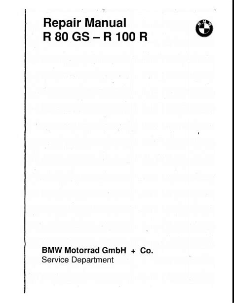 Bmw r80gs r100r service reparatur werkstatthandbuch. - Marantz 250 stereo power amplifier repair manual.