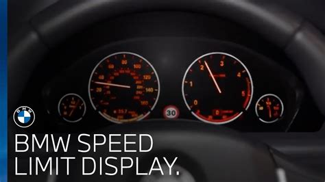 Bmw speed limit display option.  A tiny indicator with the top speed s...