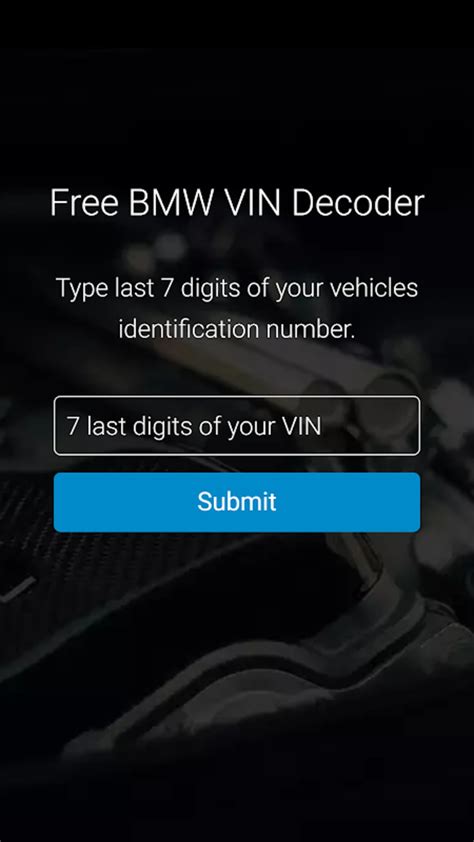 Bmw vin decoder free