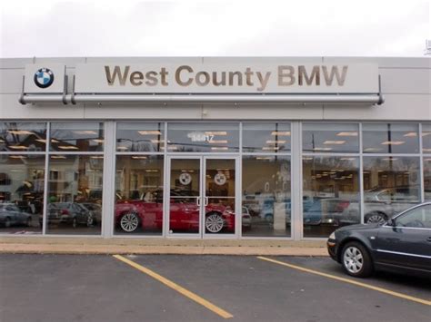 Bmw west county. When the time for maintenance arrives, it’s easy to schedule an appointment at BMW of West St. Louis. Our convenient online service scheduler allows you to choose which service your BMW needs, and then it will present you with a calendar view of available days and times. Our service department is open Monday through Friday from 7 am until 6 ... 
