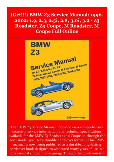 Bmw z3 service manual free download. - Citroen xara 1 4i manuale officina.
