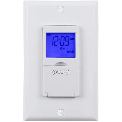 TOPGREENER Heavy Duty 7 Day Programmable Plug-in Digital Timer for Lights, Electrical Outlets, Grounded Outlet, Random and Daylight Savings Timer Switch, 120V, 15A, 1200W, TGT07-2PCS, White, 2 Pack. 765. 100+ bought in past month. $1799 ($9.00/Count) List: $20.99. Save 20% with coupon.. 