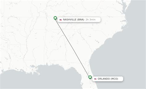 The best one-way flight to Orlando from Nashville in the past 72 hours is $21. The best round-trip flight deal from Nashville to Orlando found on momondo in the last 72 hours is $50. The fastest flight from Nashville to Orlando takes 1h 50m. Direct flights go from Nashville to Orlando every day. There is 1 airport near Orlando: Orlando (MCO). 