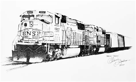 Bnsf Train Coloring Pages