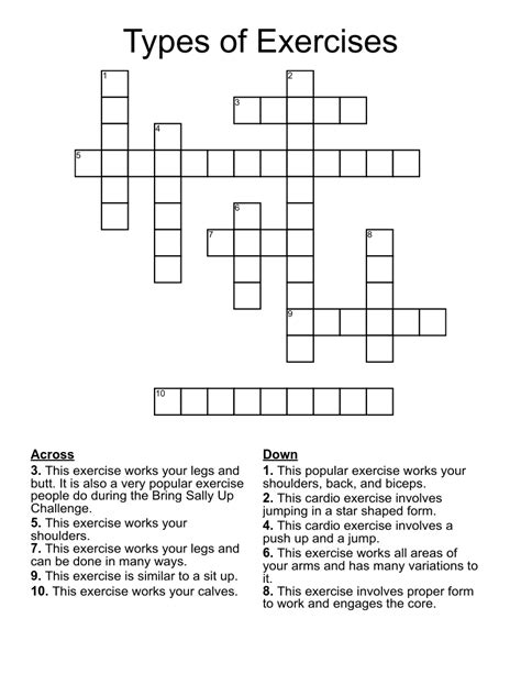 Answers for Exercise programme (4,3) crossword clue, 7 letters. Searc