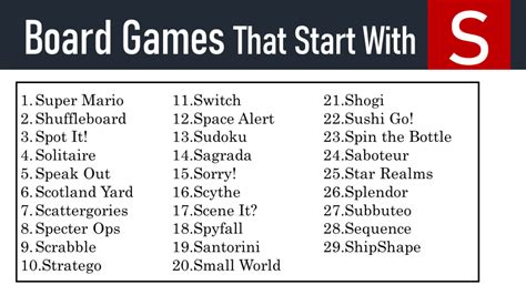 Board Games that Start with A
