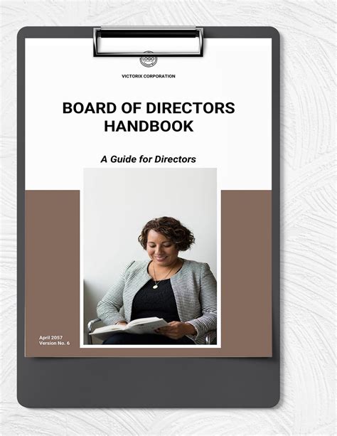 Board Of Directors Manual Template
