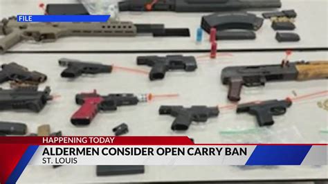 Board of Aldermen considering open carry ban today