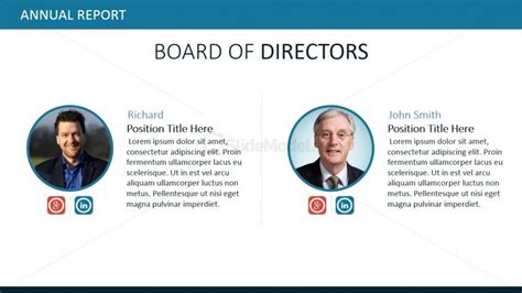 Board of Directors PowerPoint Slide Design SlideModel