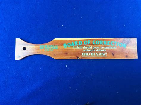 Board of correction paddle. Board of Correction Paddle. View Item in Catalog Lot #17 . Sold for: $8.50 to k****5 "Tax, Shipping & Handling and Internet Premium not included. See Auction ... 