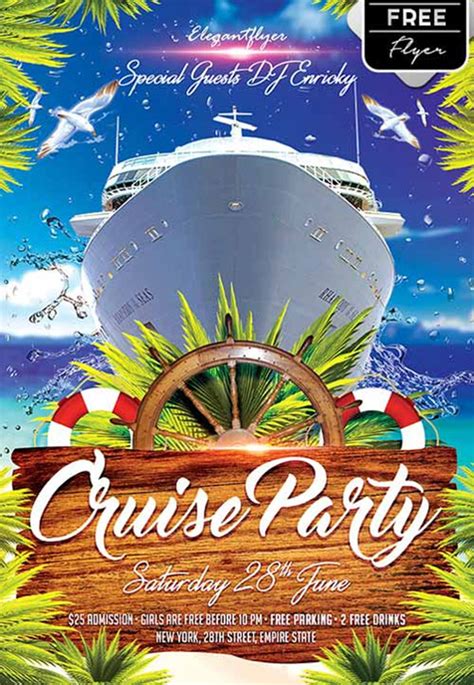 Boat Cruise Party Flyer